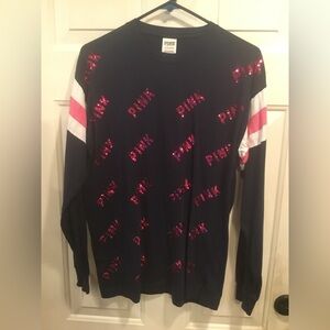 Oversized Small- Multilogo PINK top